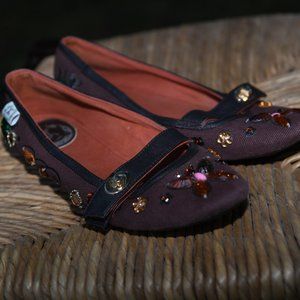 L Gemstone Flats in Brown, 8.5